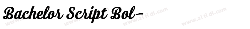 Bachelor Script Bol字体转换